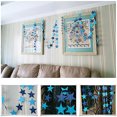thumbnail image 4 of 4M Xmas String Hanging Star Christmas Party Decoration Tree Ornament Garland Blue Paperboard, 4 of 7
