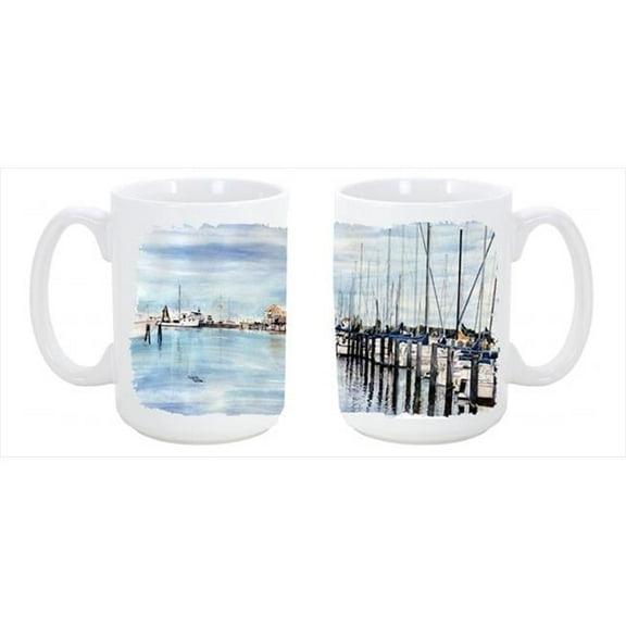 The Warf Dishwasher Safe Microwavable Ceramic Coffee Mug 15 oz.