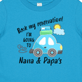 thumbnail image 4 of Inktastic Book My Reservation I'm Going to Nana and Papa's Boys or Girls Baby T-Shirt, 4 of 5
