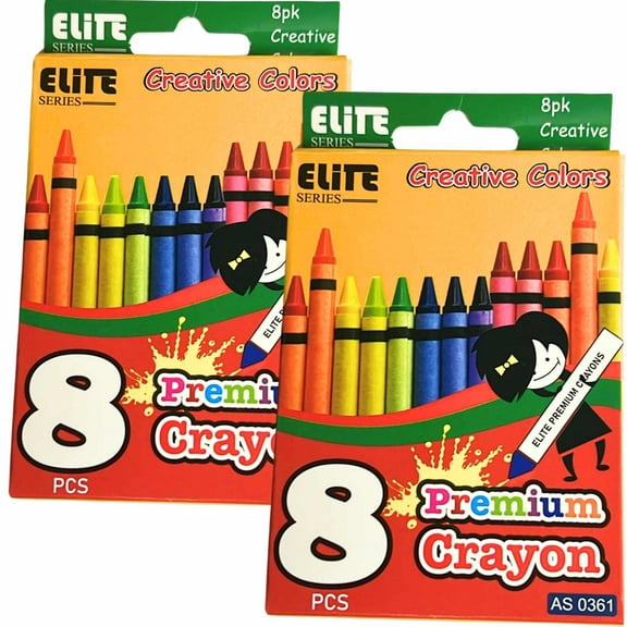 Elite Series- Count Box of Non-Toxic Crayons: 16CT