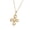 White, variant on Trendy Oil Drip Crucifix Necklace, Adjustable Stainless Steel Chain Jewelry Women & Men Unisex