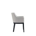 thumbnail image 3 of Manhattan Comfort Gansevoort 19.5" Faux Leather Dining Armchair in Light Gray, 3 of 8
