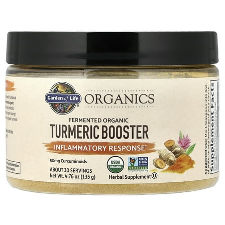 Garden of Life Organics, Fermented Organic Turmeric Boost, Inflammatory Response, 4.76 oz (135 g)