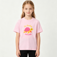 thumbnail image 2 of Turtley Adorable Girls Graphic Tee, Cute Pink Sea Turtle 100% Cotton Kids Short Sleeve T-Shirt, 2 of 5