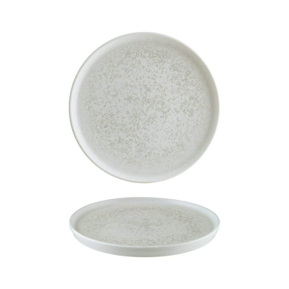 Luna dia.11" Round White Porcelain Plate