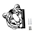 thumbnail image 1 of Arte de metal con forma de animal, hecho a mano, con hierro simulado, artesanías, ilustraciones, estacas para césped, decoración para exteriores. tigre, 1 of 9