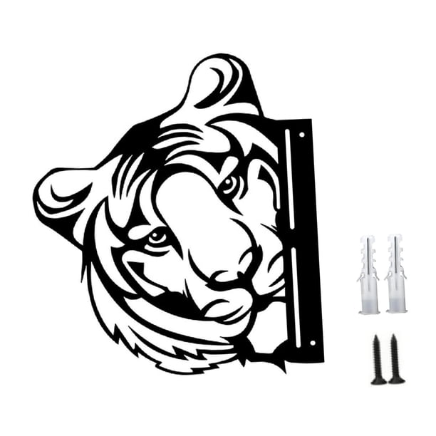 Animal Metal Art Zulema Silueta Artificial Tigre para Jardín