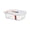 B, variant on Transparent Rectangular Plastic Food Storage Containers for The Home Ideal for Kitchen Snacks Dried Goods and Keeping Grains and Pulses Fresh B