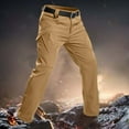 thumbnail image 6 of DPTALR Men's Winter Lined Cargo Pants Waterproof Windproof,Multi-Pocket & Insulated for Hiking & Skiing,Khaki,Size XXXL, 6 of 9