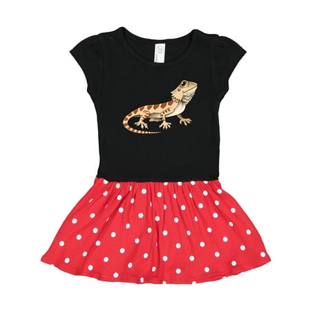 

Inktastic Cute Bearded Dragon Gift Toddler Girl Dress