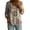 Khaki, variant on Women'S Tops, Tees & Blouses Gsakboxl Women's Retro Art Full Print Bubble Wrinkled Long Sleeve Button Down Shirt Casual Breathable Blouse Fashion Textured Top for Daily Leisure & Outdoor Activities
