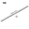 thumbnail image 2 of Unique Bargains 12Pack M5 x 350mm Fully Threaded Rod w 12Pack Hex Nuts, 0.8mm Pitch 304 Stainless Steel Right Hand Threaded Rod, 2 of 6
