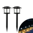 thumbnail image 4 of 2 Pack Solar Lights Outdoor Waterproof-IP65 LED Solar Garden Lights for Yard & Patio Auto Off Cool White Light 39cm Height Lighting, 4 of 9