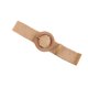 thumbnail image 2 of Cinturón de poliéster para mujer, elegante, ajustable, de color sólido, con frenillo bilateral, 2 of 4
