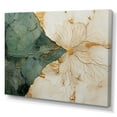 thumbnail image 2 of Designart "Gold Pottery In Green Minimalism I" Abstract Spirals Wall Art Living Room, 2 of 7