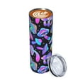 thumbnail image 2 of Waldeal Mushrooms Skinny Tumbler with Lid, Stainless Steel Double Wall Vacuum Insulated Travel Mug Water Bottle Iced Coffee Cup 20oz, 2 of 9