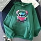 thumbnail image 2 of Sudaderas con capucha de Disney Stitch para mujer, sudadera Harajuku de los 90, ropa de calle de Manga, Unisex, 2 of 5