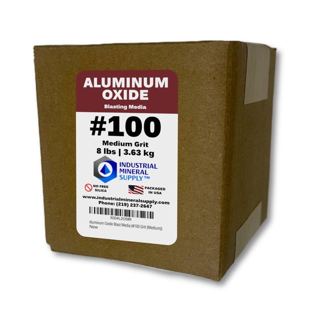 Medio abrasivo de óxido de aluminio #100 Grit (mediano), 1 kg