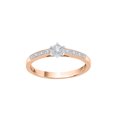 thumbnail image 1 of Diamond Promise Ring in 10K Rose Gold (1/20 cttw) (I-Color, SI3-I1 Clarity) (Size-9), 1 of 2