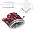 thumbnail image 6 of Sikiie Red Buffalo Plaid Oven Mitts and Pot Holders, Silicone Oven Gloves, Heat Resistant Oven Mitts 4Pcs Set, 6 of 6