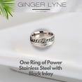 thumbnail image 2 of Spinner Wedding Band Ring Stainless Steel 8mm Men Womens Ginger Lyne Collection, 2 of 5