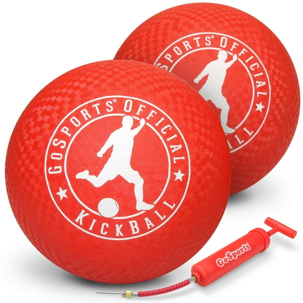 Kickball GoSports Official de 10 pulgadas con bomba (paquete de 2)
