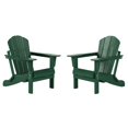 thumbnail image 1 of Chaise Adirondack Pliante en Poly pour Extérieur (Ensemble de 2), 1 of 6