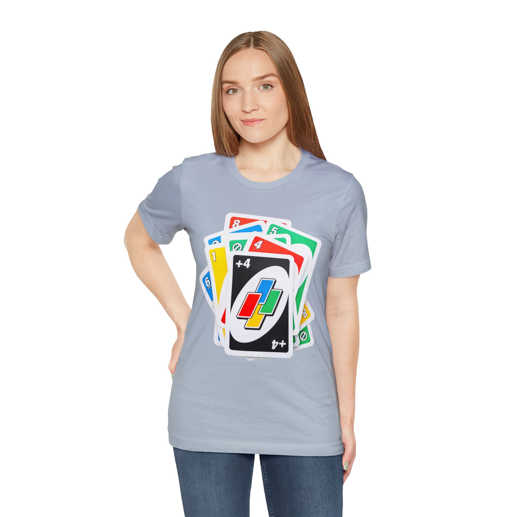 Uno Card Game Tshirt - Fun Draw 4 Stack Design - Draw 4 Tshirt