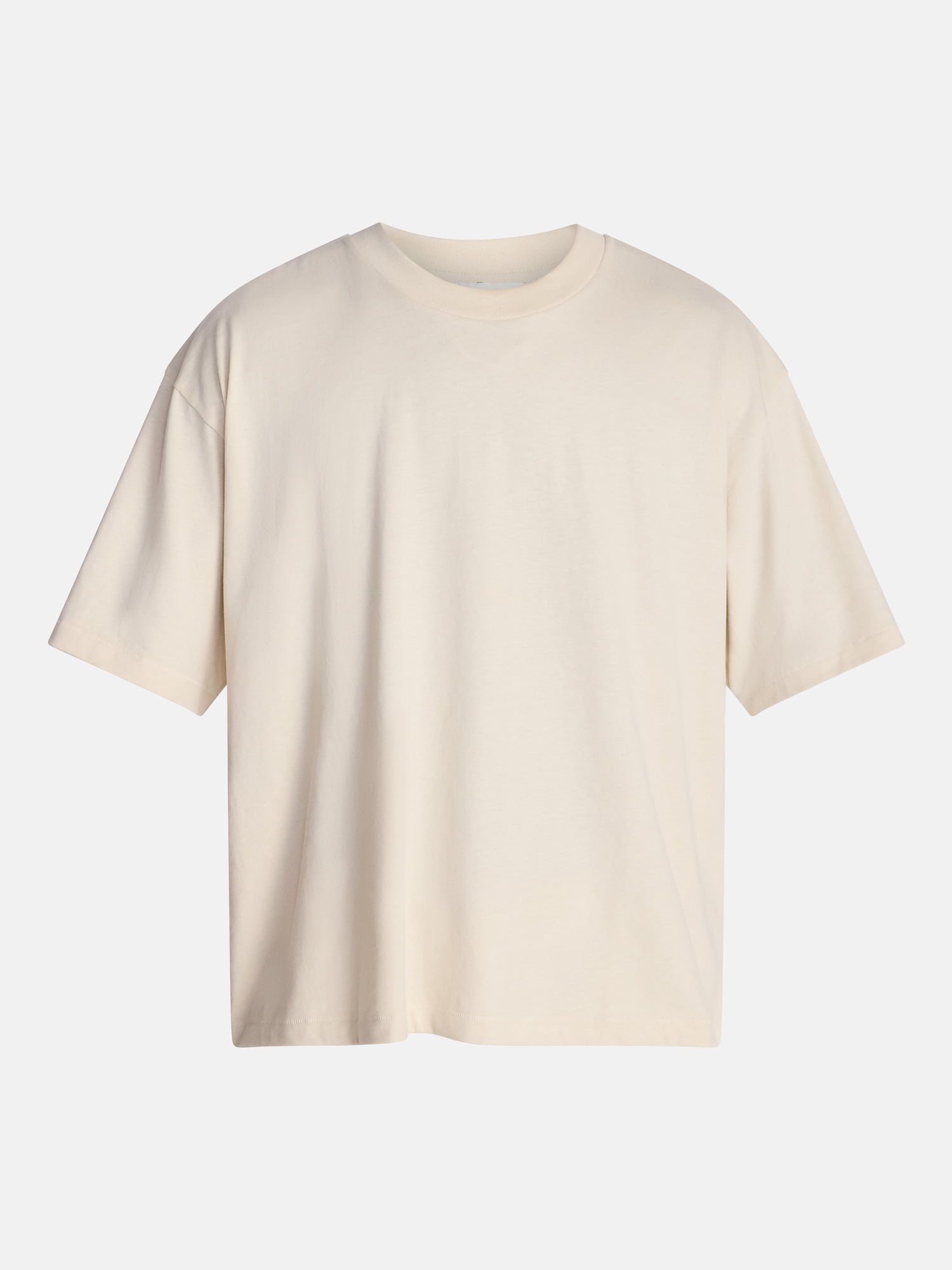 No Boundaries Cotton Oversized Cropped Tee with Short Sleeves, Men's and Big Men's XS-5XL