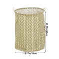 thumbnail image 3 of Fiudx Liquidación de ahorros de verano Cestas para la colada, cestas para la colada de tela de lona con asas, contenedor de almacenamiento de ropa sucia, organizador de juguetes para baño, dormitorio, 3 of 6