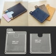 thumbnail image 4 of Card Bag Stencil Acrylic Card Model Template Crafts Tool Leather Supplies, 4 of 8