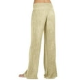 thumbnail image 2 of Simua Women's Casual Pull-on Pant with Elastic Waist High Waist Denim Wide Leg Palazzo Pants Jeans Trousers Beige,XL, 2 of 6