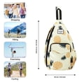 thumbnail image 4 of HAWEE Gym Backpack for Women Cute Sling Bags Water Repellent, Pineapple, 4 of 7