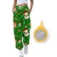 thumbnail image 4 of Gibobby pantalones deportivos Mujer Otoño e Invierno Casual moda Navidad divertido impreso cintura elástica pantalones deportivos pantalones casuales (Verde, S), 4 of 5