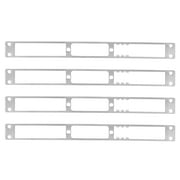 KALLORY 4pcs Security Strike Plate Door Reinforcement Buckles Deadbolt Door Security Strike Plates