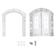 thumbnail image 2 of Puerta Interior Para Gatos: Trampilla para Gatos Con Diseño de Puerta Abatible Doble, Puerta Francesa de Portal Segura Para Perros y Gatos Pequeños, Montada en, 2 of 7