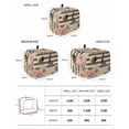thumbnail image 2 of Spring Bees Daisy Small Toaster Cover 2 Slice, Kitchen Appliance Covers, Rustic Tulips Dots Brown Striped Burlap Toaster Oven Cover with Loop, Bread Machine Cover Polyester Dust Cover Protection, 2 of 4
