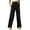 Black927, variant on Women's Casual Pants High Waisted Straight Leg Trousers Joggers Daily Wear Jogging Outdoor Activities Comfortable Work Slacks With Tape Design Solid Color Slacks Birthday