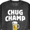 thumbnail image 3 of Instant Message - Chug Champ - Beer - Men's Crew Neck Fleece Pullover, 3 of 7