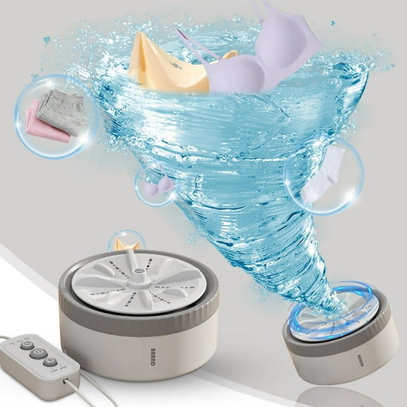 Viflosae Mini Turbo Washing Machine Portable Automatic Washing Machine Three Remote Control Home Dormitory Underwear Socks Cleaning Machine Electronics Gadgets