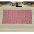 thumbnail image 1 of Deer Decorative Rug, Hipster Inspired Antlers Glasses Mustaches Funny Animal Pattern Woodland Vintage, Quality Carpet for Bedroom Dorm and Living Room, 6 Sizes, Pale Pink, by Ambesonne, 1 of 1