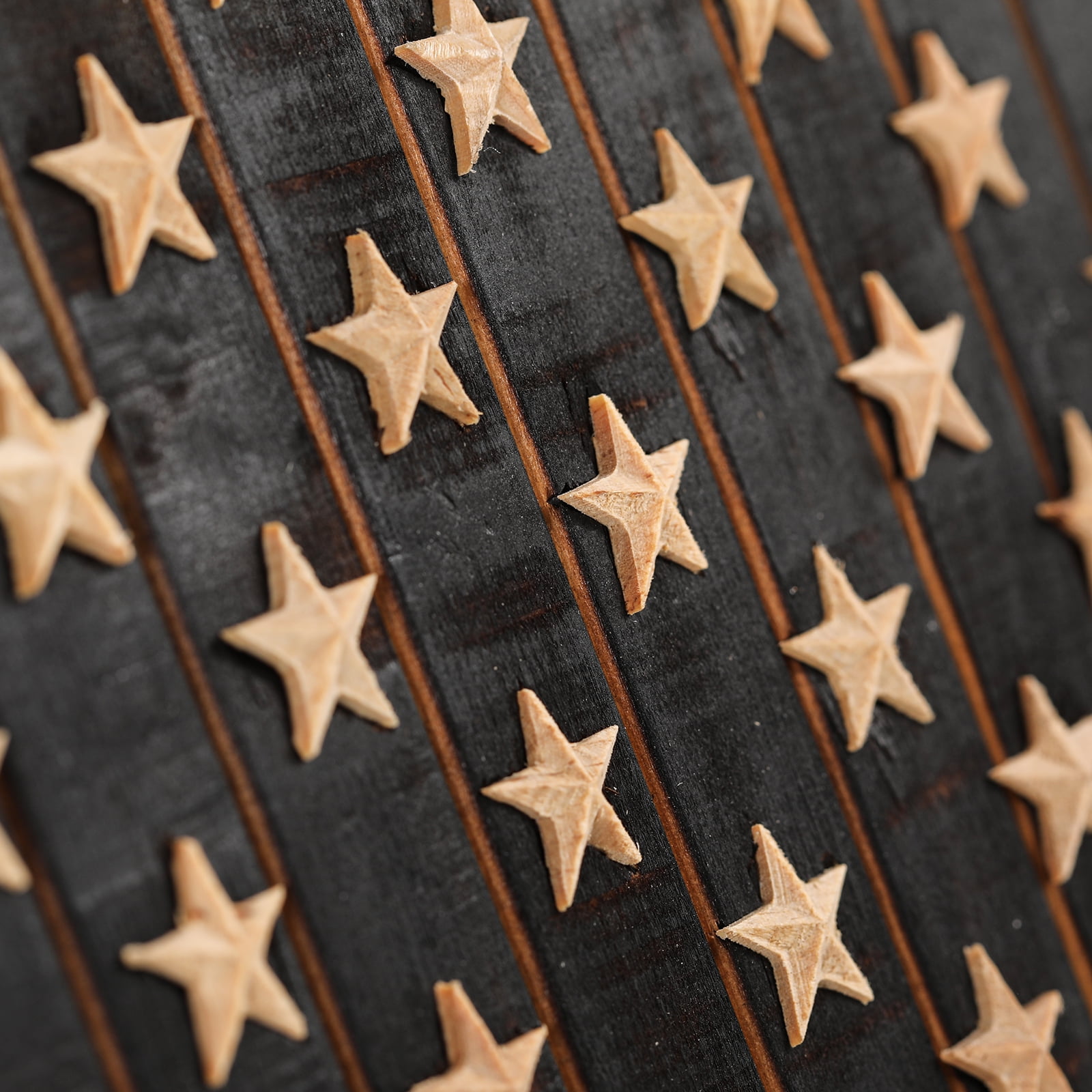 CONSDAN Wooden American Flag Wall Decor, Handcrafted Wall Art, USA Grown Hardwood, Rustic Wood Wall Flags, American Flag Wall Art, American Flag Decor | Regular Color, 24"x16"