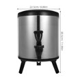 thumbnail image 2 of ETHZZLE Commercial Beverage Dispenser Plated Silver 304 Stainless Steel Dual Temperature Function, 2 of 8