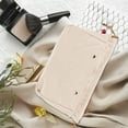 thumbnail image 6 of OUNONA 1Pc White Drawstring Makeup Pouch Portable Canvas Cosmetic Bag Travel Toiletry Organizer, 6 of 8