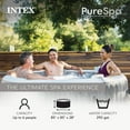 thumbnail image 3 of Intex PureSpa Greywood Deluxe Spa Set, 170 Bubble Jet Hot Tub with Cover, 85" x 28", 3 of 13