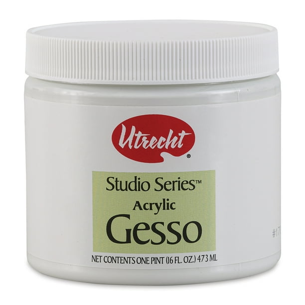 Utrecht Studio Series Acrylic Gesso Light Bodied, White, Pint