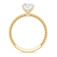 thumbnail image 2 of Rosec Jewels Moissanite Oval Engagement Ring 2 Carat - 7X9 mm Moissanite Solitaire Ring - D-VS1 Quality Certified, 14K Yellow Gold, US 6.50, 2 of 8