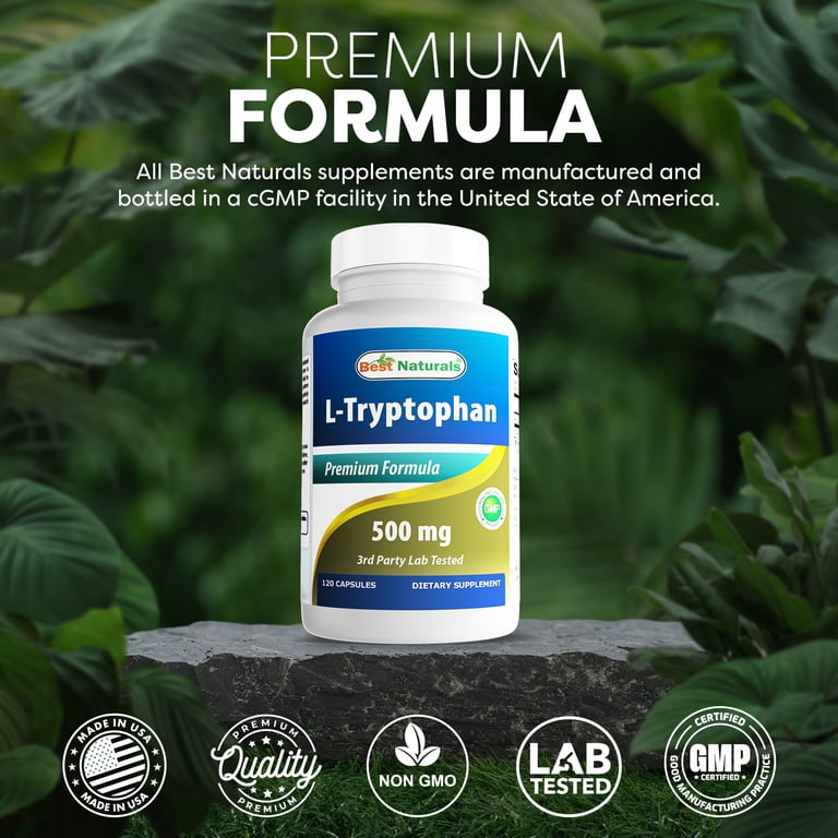 l carnitine l tryptophan l tyrosine l phenylalanine Best Naturals L-Tryptophan 500 mg, 120 Capsules, Supports Serotonin, Melatonin, Immune Health over-100 Multifunctional carbon-based nanostructures (CBNs) Weight:5 lbs (2,270 g)