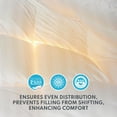 thumbnail image 2 of Down Feather Comforter Queen Size - All Season Hotel Duvet Insert, Luxurious Hotel Medium Warmth Bedding Comforter (90”x90”), 2 of 7