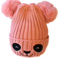 thumbnail image 6 of Loonyx Baby and Toddler Panda Knit Winter Beanie Hat with Ears, Pink, 6 Months - 3 Years Old, 6 of 9